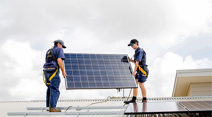 Solar rooftop install